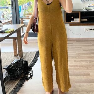 MANGO yellow jumpsuit